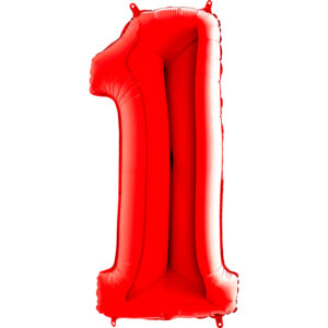 Balão Foil Número Vermelho
