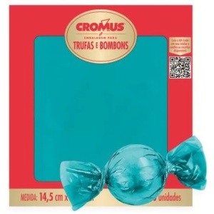 Embalagem para Trufas e Bombons - Turquesa