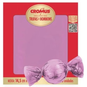 Embalagem para Trufas e Bombons - Rosa