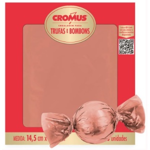 Embalagem para Trufas e Bombons - Coral